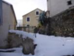 Neige en Corse Nocario sous la Neige 2006.
