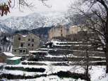 Neige en Corse Nocario sous la Neige 2006.